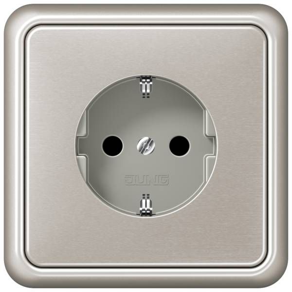 Jung CD581PT Rahmen 1-fach, senkrechte und waagerechte Montage, Aluminium eloxiert, CD 500, platin