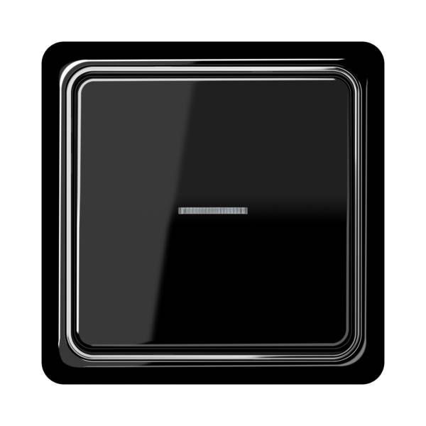 Jung CDP581SW Rahmen 1-fach, senkrechte und waagerechte Montage, Duroplast, CD PLUS, schwarz