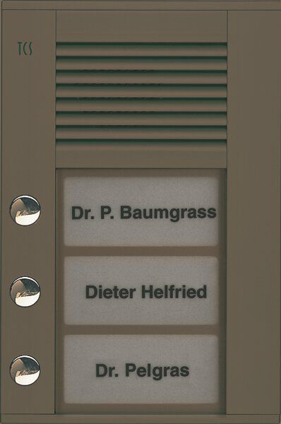 TCS PDS03-EB/04 Außenstation Sprechanlage Aufputz für 3 WE