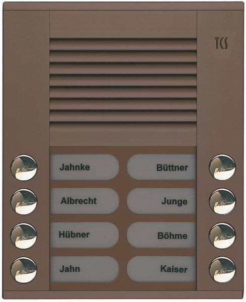 TCS PES08-EB/04 Außenstation Sprechanlage Aufputz für 8 WE