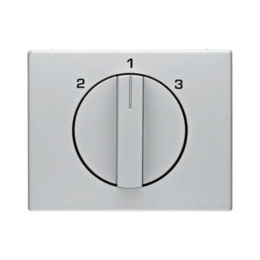 Berker 1088710300 Zentralstück mit Drehknopf für 3-Stufenschalter, K.5, Alu