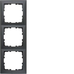 Berker 10139949 Rahmen 3-fach S.1, anthrazit matt