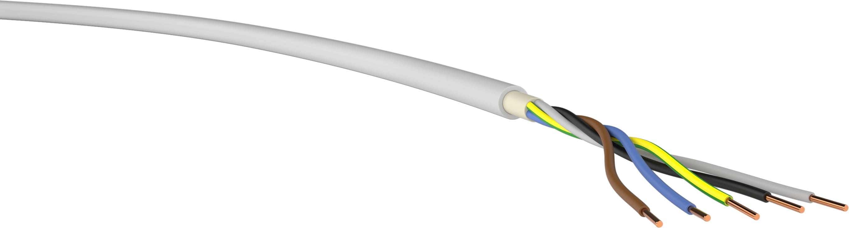 NHXMH-J 5x1,5 Dca Mantelleitung halogenfrei, 5 mm², 100m-Ring, grau