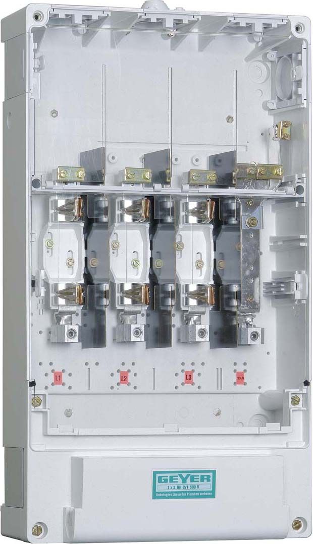 ABN HK837C Kabel-Hausanschlusskasten K12, 1x3xNH2/1, reinweiß