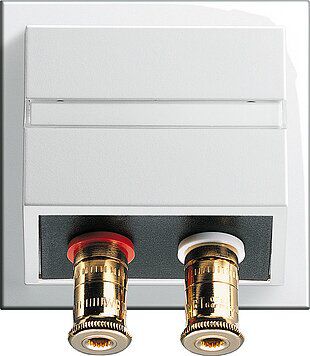 Gira 009100, Einsatz High-End Lautsprecher-Steckverbinder WBT (+/-)
