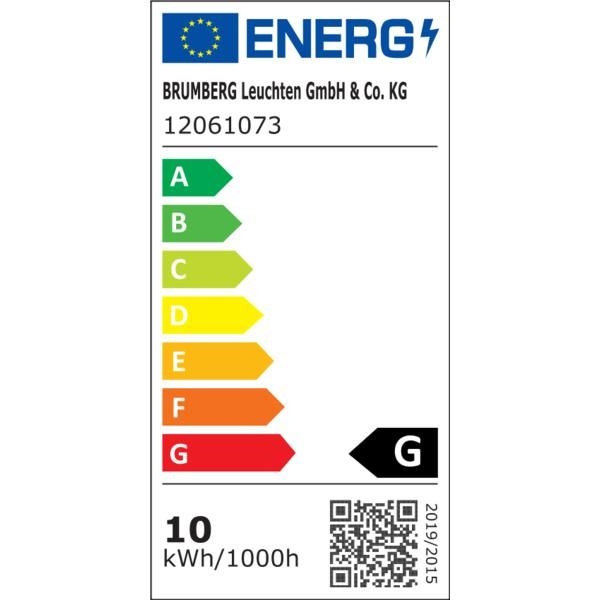 Brumberg 12061073 LED-Anbaustrahler 230 V AC, 50 Hz, 9,8 W, 34°, 3000 K, rund, dreh- und schwenkbar, weiß