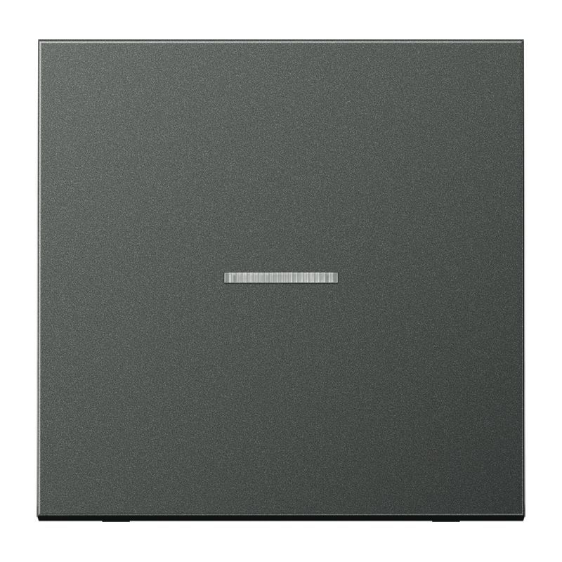 Jung AL101KO5AN Wippe mit Lichtleiter für Taster 1-fach, Aluminium lackiert, F10, Serie LS, anthrazit