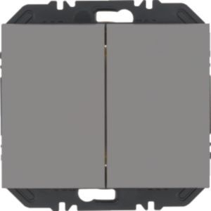 Berker 24127034 Friends of Hue Modul mit Wippe 2-fach, K.5, edelstahl