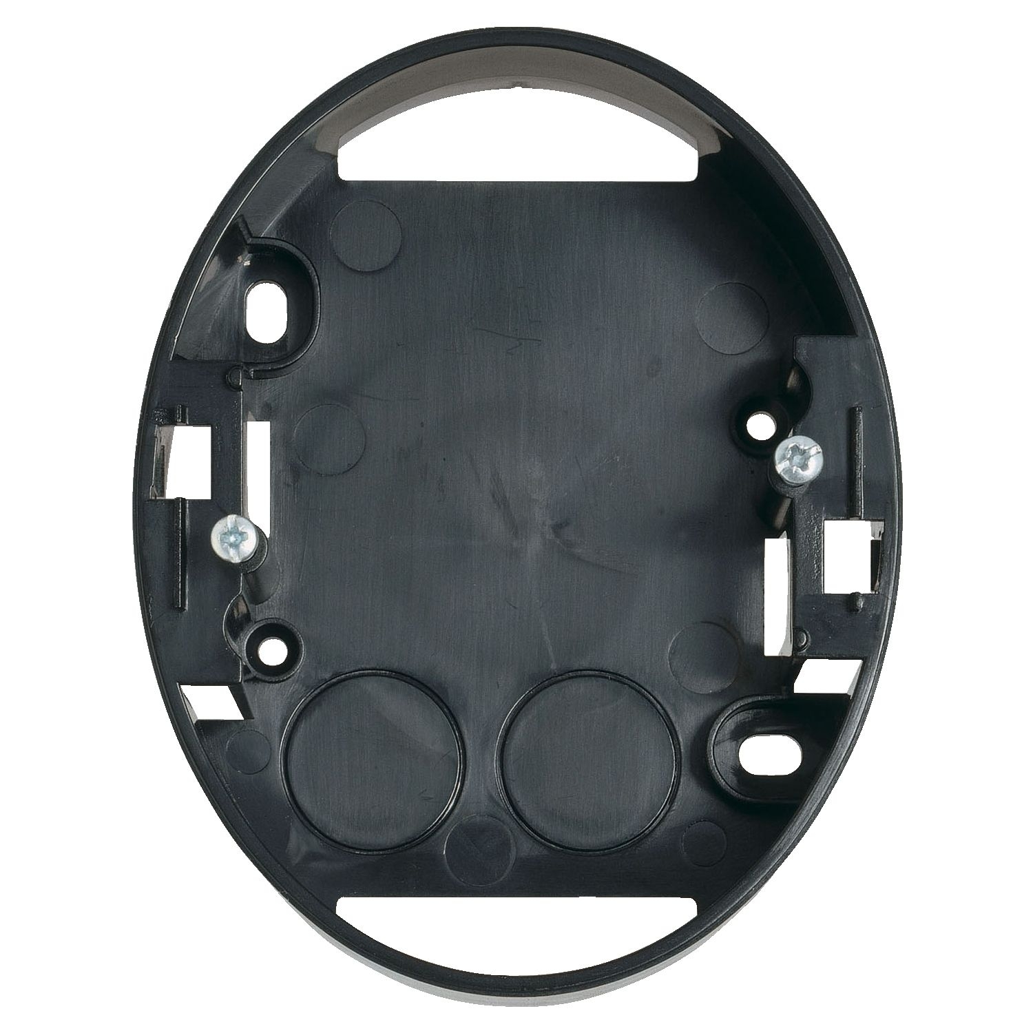 Elso WDE011352 Aufputz-Gehäuse für 2-fach-Steckdose, Höhe 25 mm, Renova Flush, schwarz matt