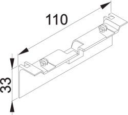 Hager Tehalit SL20080AD1 Geräteträgerschürze für Höhe 80mm
