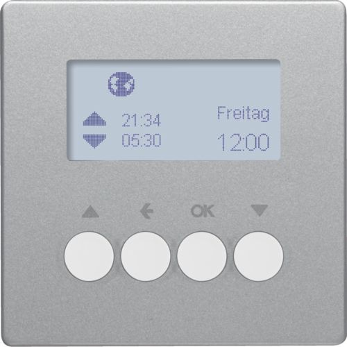 Berker 85741124 Jalousie-Schaltuhr mit Display, Q.x, aluminium samt