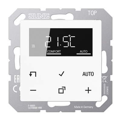 Jung TRDA1790WW LB-Management Raumthermostat-Set, Serie AS/A, alpinweiß