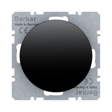 Berker 10092045 Blindverschluss mit Zentralstück, R.1/R.3, schwarz glänzend