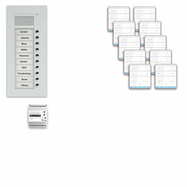 TCS PPUF10-EN/01 Audio-Außenstation, Serie PUK, einspaltig mit Freisprecher TASTA Audio 10 WE