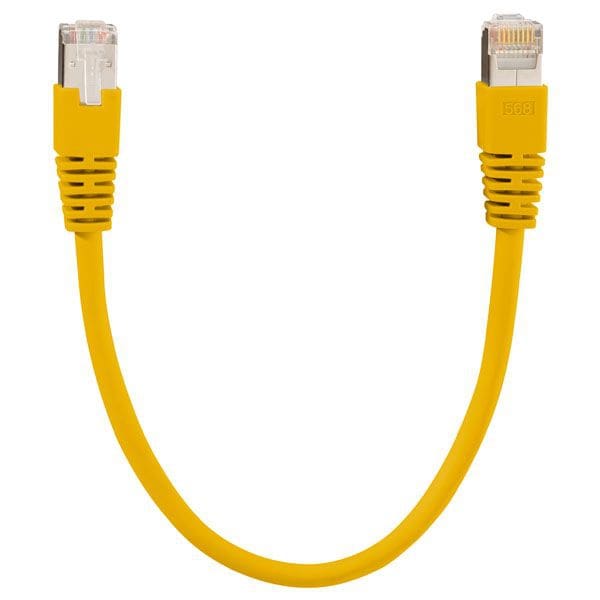 Rutenbeck 21500405 Patchkabel, Cat.6A iso 0,5 m gelb