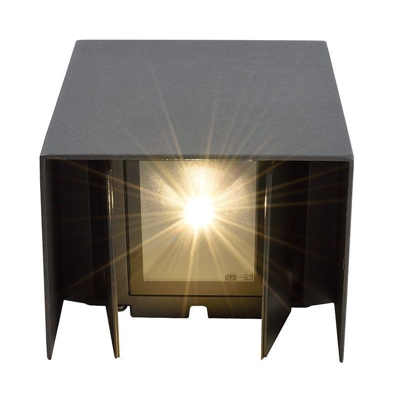 Deko-Light 731100 Wandaufbauleuchte, Arcturus II, 220-240V AC/50-60 Hz, 6 W, graphitgrau