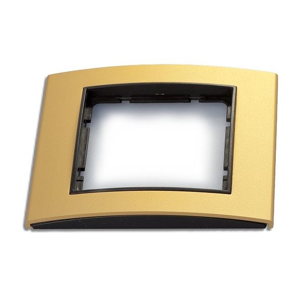 Berker 10113016 Rahmen 1-fach, B.3, Alu, gold/anthrazit