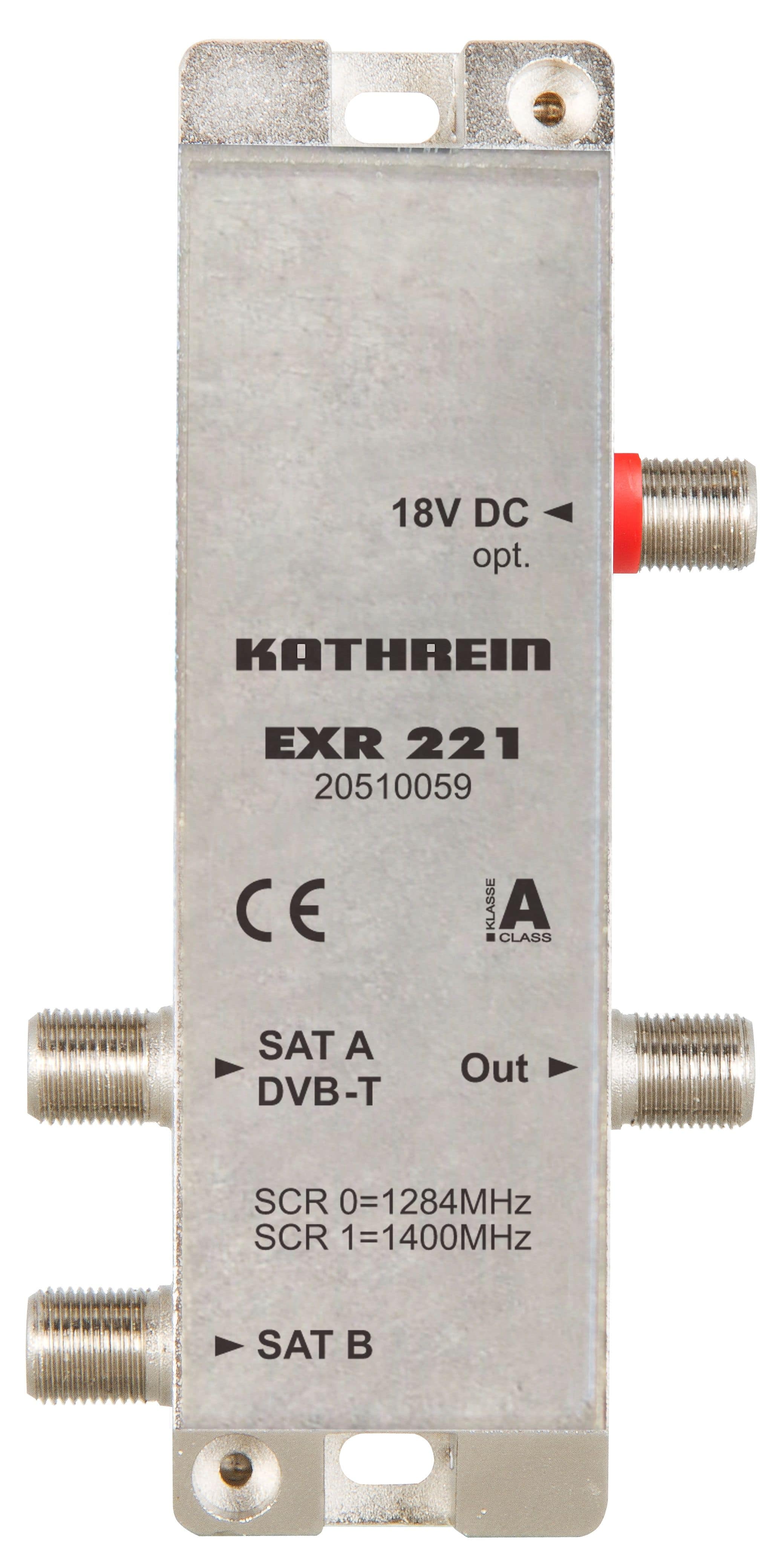 Kathrein EXR 221 Einkabel-Mini-Multischalter 2 auf 1x2 Receiver