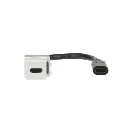 Busch-Jaeger 0229/12 Kabelpeitsche USB-Keystone, alpinweiß