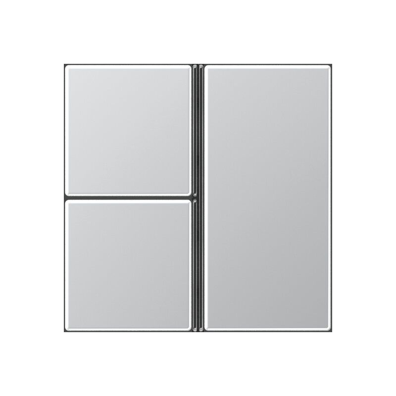 Jung A403TSAAL Tastensatz 3-fach, F40, Serie A, aluminium