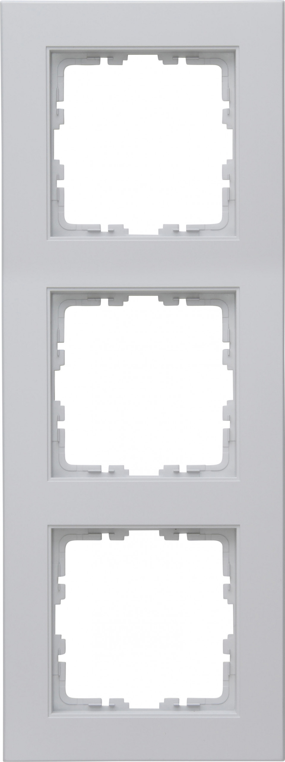 Kopp 402734000 HK07 - Abdeckrahmen 3-fach, Farbe: grau matt