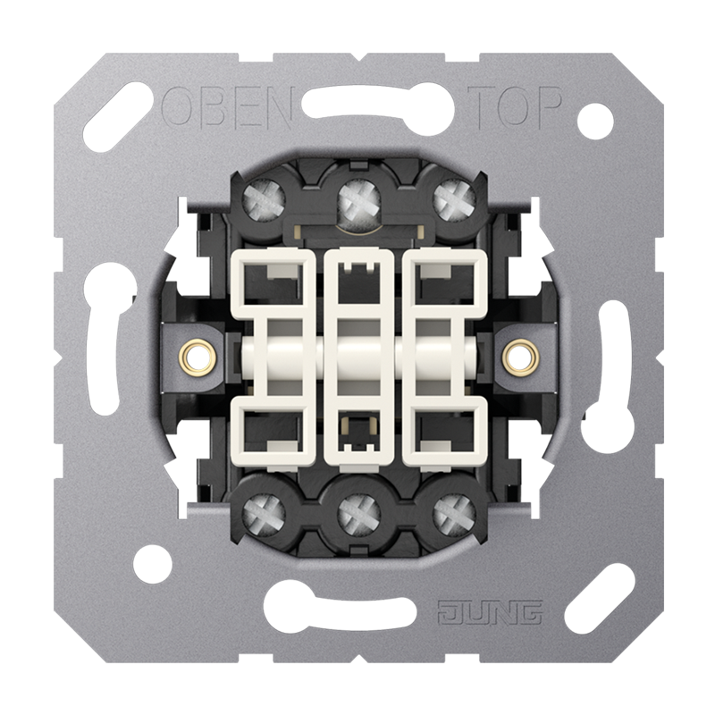 Jung 5306EU Wippschalter 3-fach, 10 AX 250 V ~, Universal Aus-Wechsel