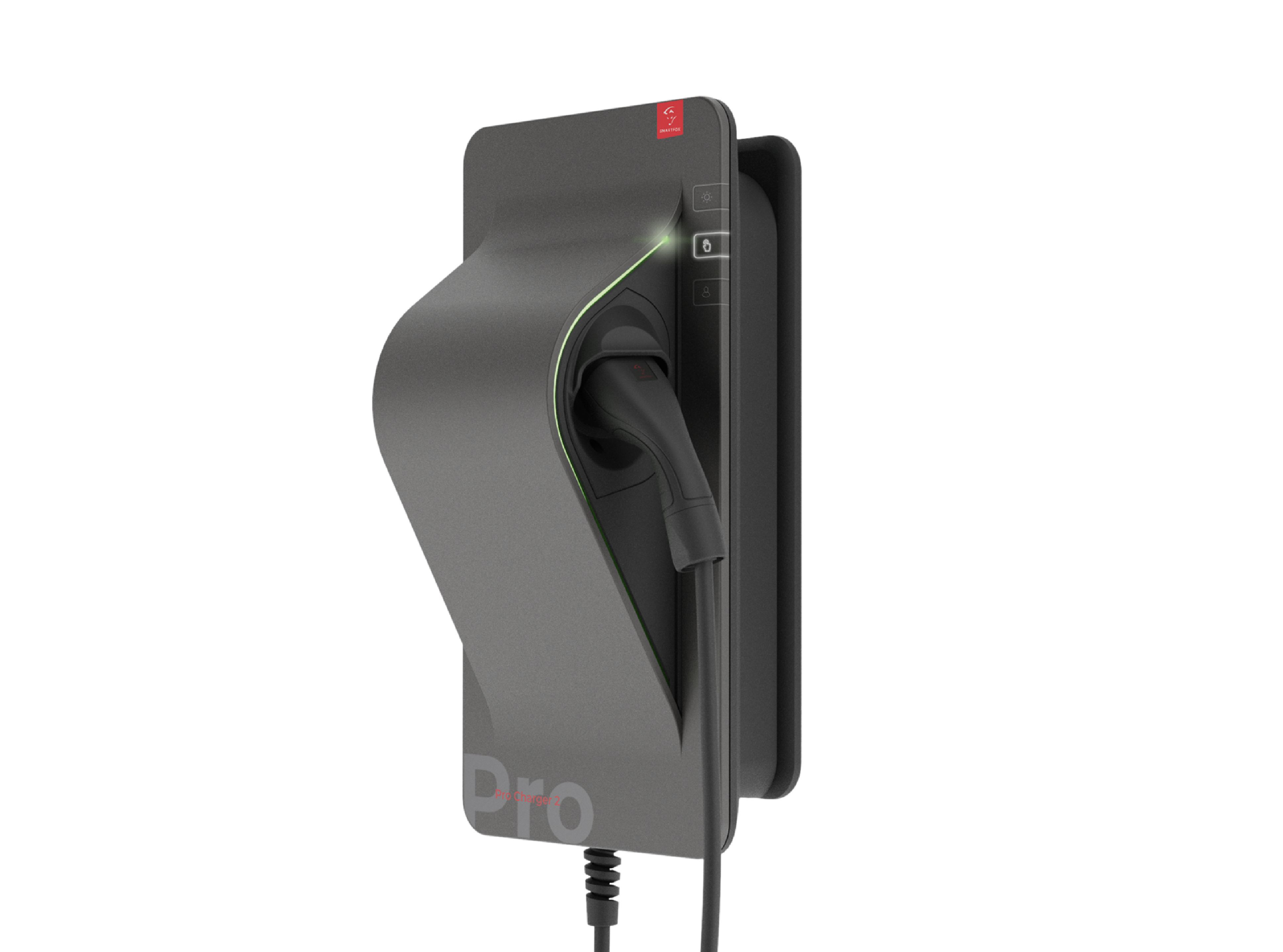 Smartfox 0796554799049 Pro Charger 2 Grey Edition 11kW, 7m Kabel, RFID, OCCP, BiLa, Display