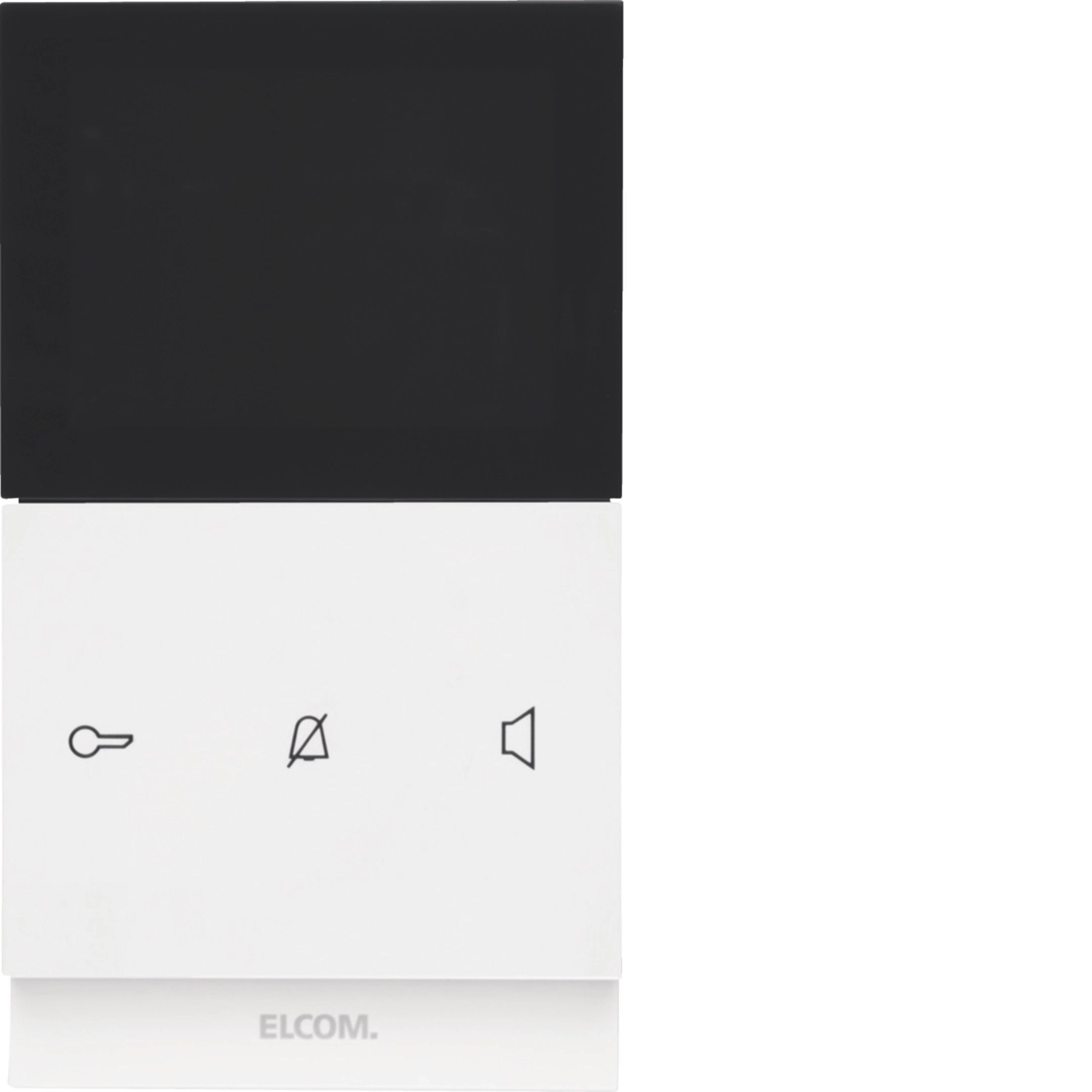 Elcom REK621Y Video Innenstation TOUCH eckig Aufputz, 2-Draht Sprechanlagen, polarweiß glänzend