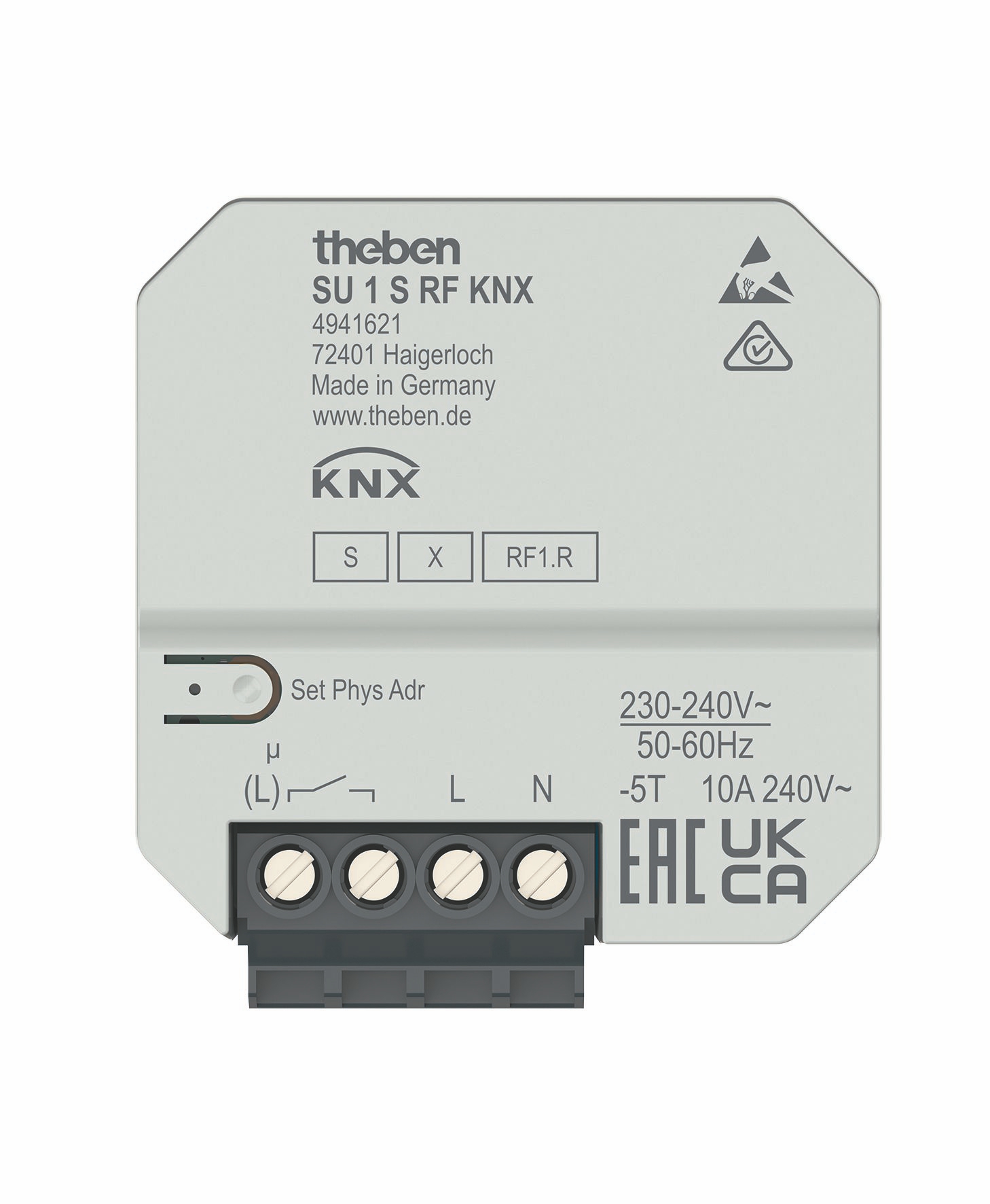 Theben 4941621 SU 1 S RF KNX UP-Funk-Schaltaktor