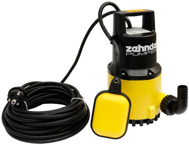 Zehnder 13013 Schmutzwasser-Tauchpumpe ZPK 30 A, 10m Kabel, 7.000l/h Fördermenge, Schwimmer Schalter