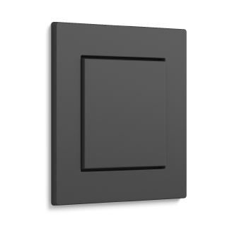 Gira 0213235 Abdeckrahmen 3-fach für flachen Einbau, Gira E2, anthrazit