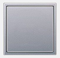 Jung AL2981 Rahmen 1-fach, senkrechte und waagerechte Montage, LS 990, Aluminium