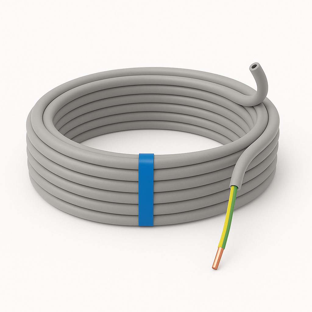 PVC-Mantelleitung NYM-J 1x2,5mm², 100m, grau