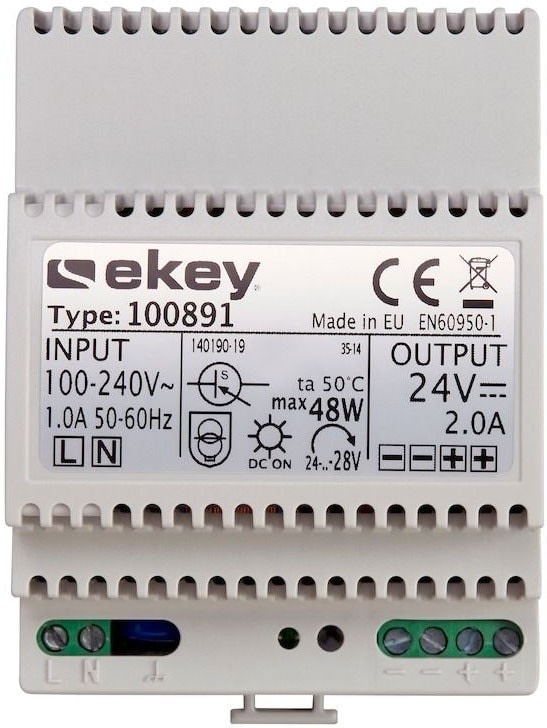 Ekey 100 891 Hutschienennetzteil NT REG 230VAC/24VDC 2,0A