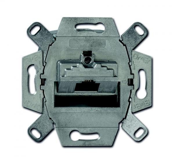 Busch-Jaeger 0218/11-101 UAE-Anschlussdose RJ 45, Cat. 6A iso, 1-fach