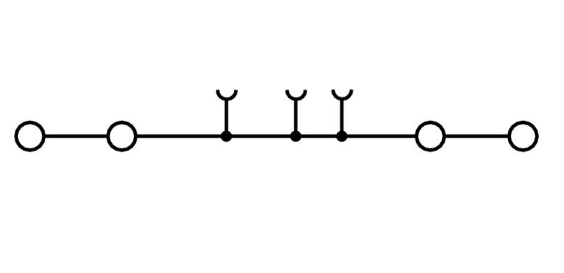 Weidmüller A4C2.5BL Durchgangs-Reihenklemme 2,5mm² A-Reihe, blau