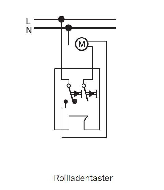 Merten MEG3755-8019 Rollladentaster, 1-polig, AQUASTAR, polarweiß