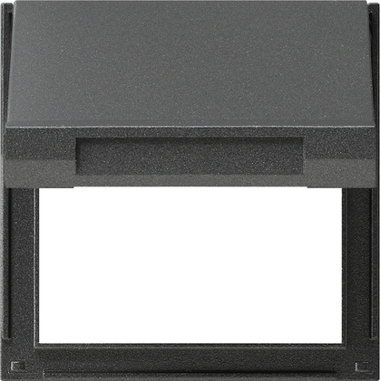 Gira 065467 Adapterrahmen Klappdeckel, Gira TX_44, (WG UP), anthrazit