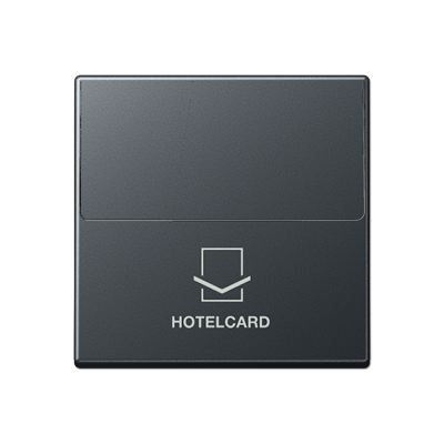 Jung A590CARDANM Hotelcard-Schalter (ohne Taster-Einsatz), Hotelcard, Serie A, anthrazit matt