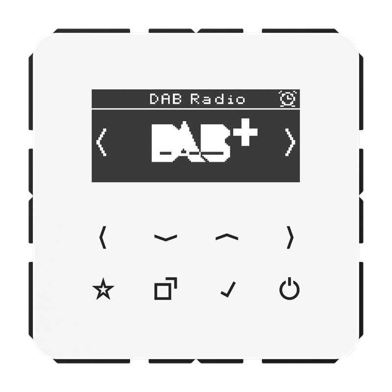 Jung DABCDWW Smart Radio DAB+, Serie CD, alpinweiß