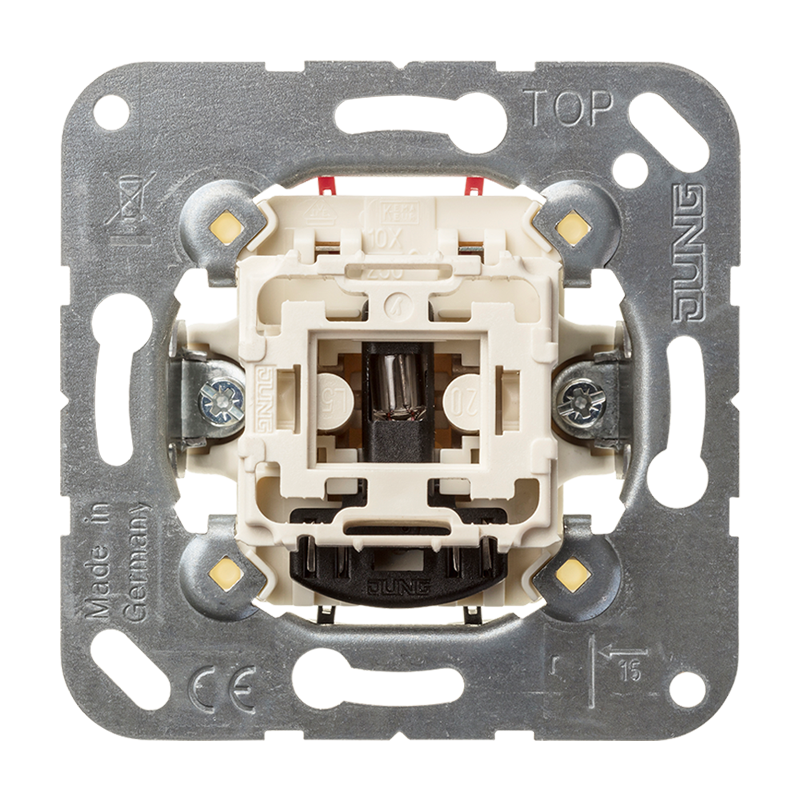 Jung 502KOU Wipp-Kontrollschalter (Einsatz) 10 AX 250 V~, Aus 2-polig