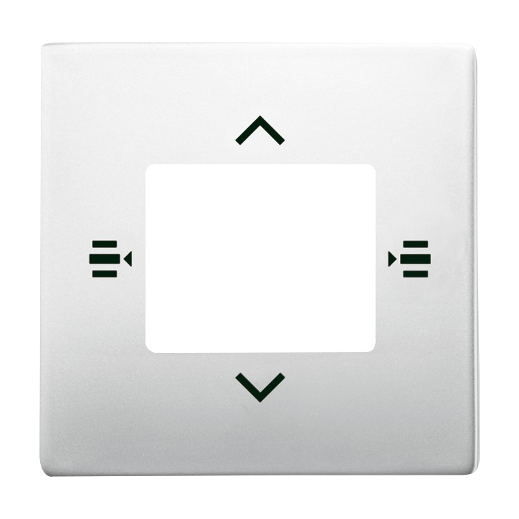 Busch-Jaeger 6108/61-866 Zentralscheibe für Bedienelement 6-fach, edelstahl matt, pur edelstahl, KNX