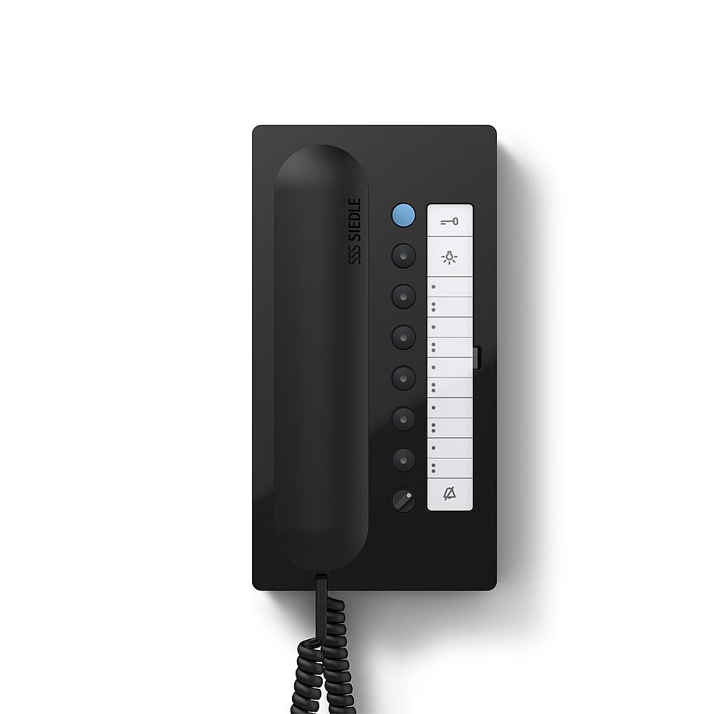 Siedle HTC 811-0 SH/S Haustelefon Comfort 1+n, schwarz glänz.