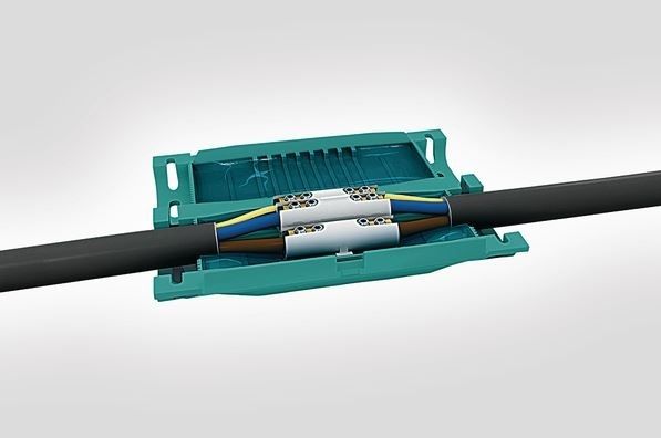 HellermannTyton 435-00651 Gel-Kabelgarnitur mit Verbinderblock 3x0,5 - 3x2,5mm²