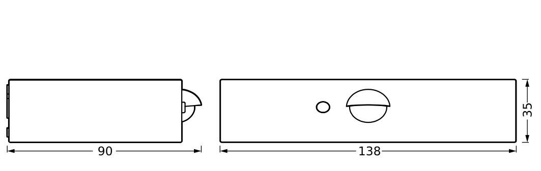 Ledvance 4099854219993 Endura Style Solar Bricklume Sensor White