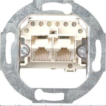 Gira 018700 ISDN-Anschlussdose Cat3, 2x8 polig