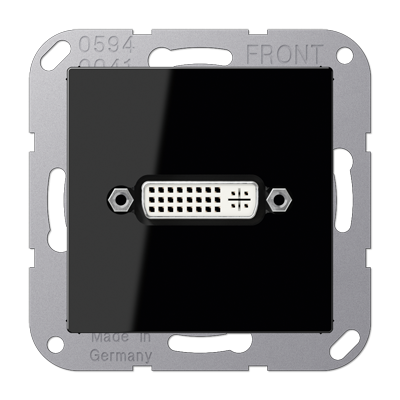 Jung MAA1193SW DVI, MultimediaAnschlussystem DVI, Serie A, schwarz