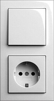 Gira 0212295 Abdeckrahmen 2-fach für flachen Einbau, Gira E2, reinweiß glänzend