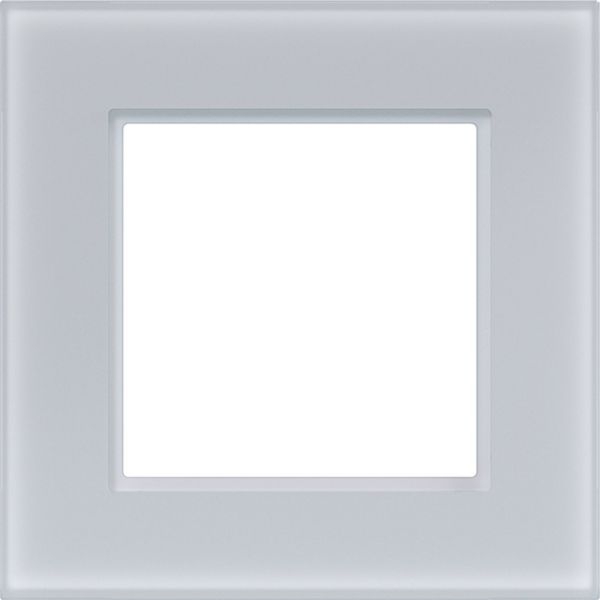 Hager WAD8120GWM LED-Rahmen 1-fach, A.8, glas lichtweiß matt