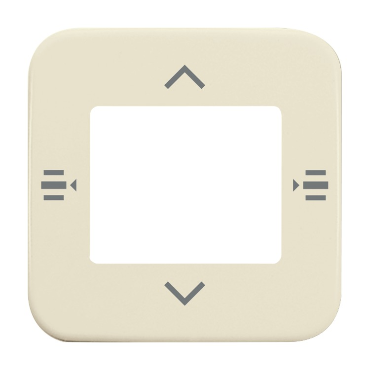 Busch-Jaeger 6108/61-212 Zentralscheibe für Bedienelement 6-fach, weiß glänzend, Busch-Duro 2000 SI, KNX